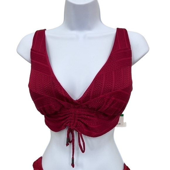 BECCA two piece Bikini set top and bottom both size large - Picture 3 of 8